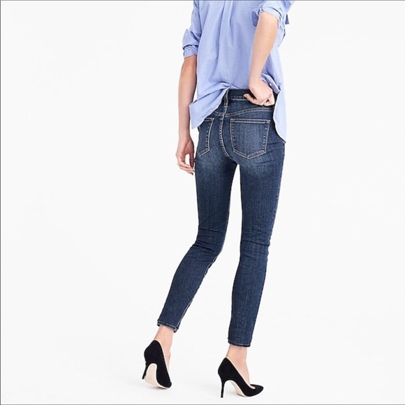 J. Crew Toothpick Skinny Ankle Frayed Hem Jeans - Picture 2 of 8